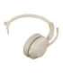 Jabra Evolve2 65 MS Mono Link380c - wireless over-ear headphones, beige