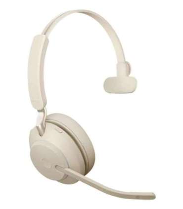 Jabra Evolve2 65 UC Mono Link380a - wireless over-ear headphones, beige