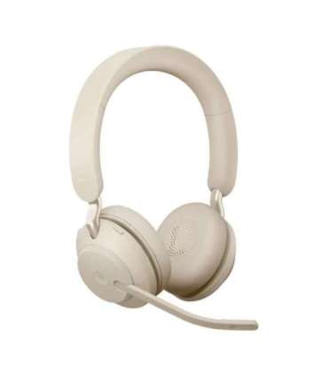 Jabra Evolve2 65 MS Stereo Link380c - wireless over-ear headphones, beige