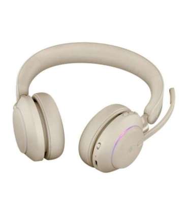 Jabra Evolve2 65 MS Stereo Link380c - wireless over-ear headphones, beige