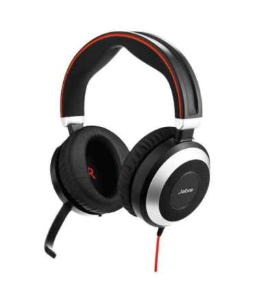 Jabra Evolve 80 UC Stereo - wired over-ear headphones