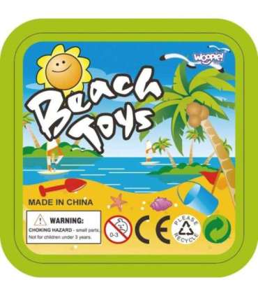 WOOPIE набор для песочницы - формочки для мороженого и ведёрко с игрушечным мороженым для игры в песке.