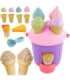 WOOPIE набор для песочницы - формочки для мороженого и ведёрко с игрушечным мороженым для игры в песке.