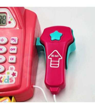 WOOPIE магазинная касса с полкой и аксессуарами, розовая