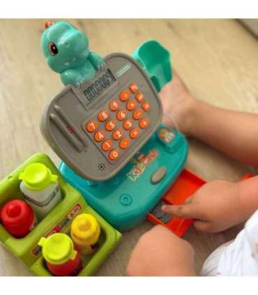 WOOPIE DINO poe kassaregister riiuliga, sinine