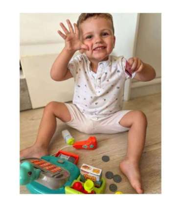 WOOPIE касса для магазина с полкой DINO, синяя