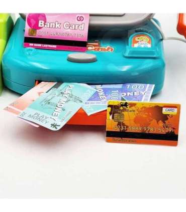 WOOPIE DINO poe kassaregister riiuliga, sinine