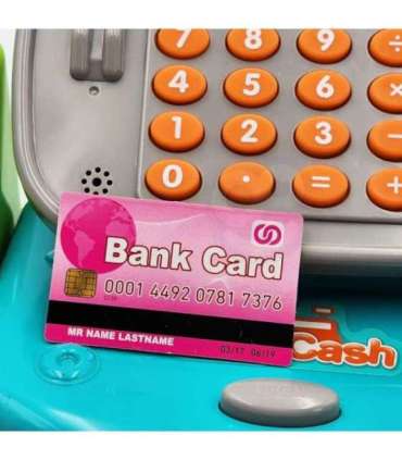 WOOPIE DINO poe kassaregister riiuliga, sinine