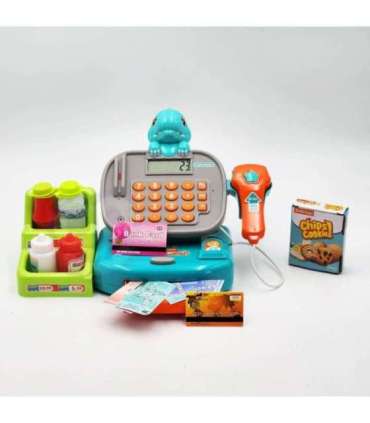 WOOPIE касса для магазина с полкой DINO, синяя