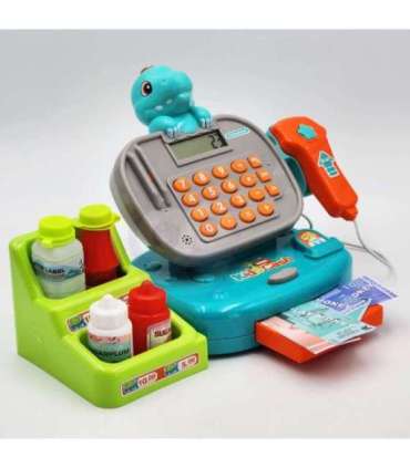 WOOPIE касса для магазина с полкой DINO, синяя