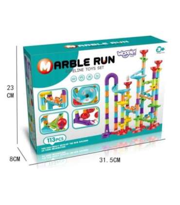 WOOPIE Kulodrom Tor Kulkowy Zestaw Spirala 113 el.