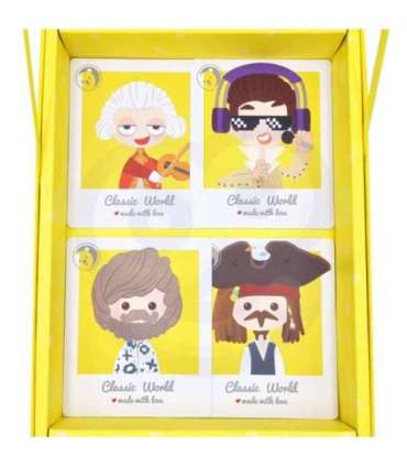 CLASSIC WORLD Układanka Magnetyczna Moda Zdjęcia Chłopcy 32 el.