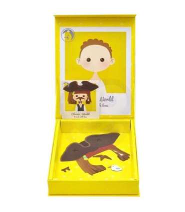 CLASSIC WORLD Układanka Magnetyczna Moda Zdjęcia Chłopcy 32 el.