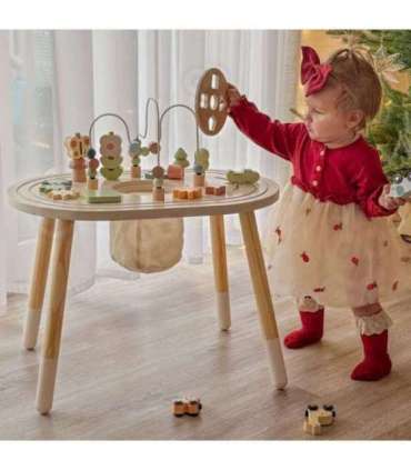 TOOKY TOY Drewniany Stolik Aktywności Safari