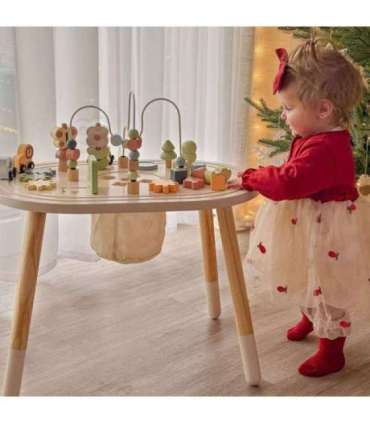 TOOKY TOY Drewniany Stolik Aktywności Safari