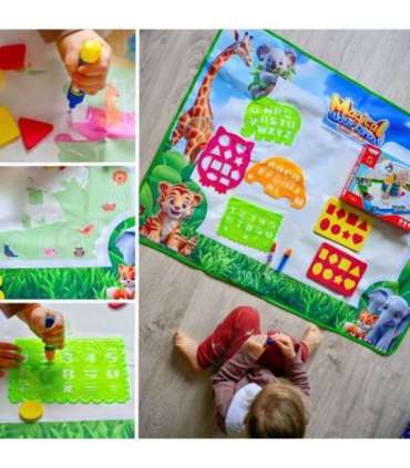 WOOPIE Mata Wodna do Malowania Safari Literki Cyferki