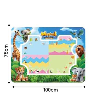 WOOPIE Mata Wodna do Malowania Safari Literki Cyferki