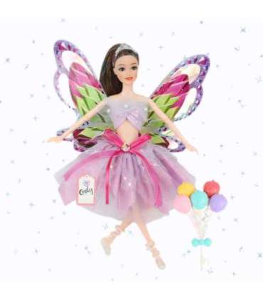 WOOPIE ROYAL Lalka Emi Wróżka z Kolorowymi Skrzydłami i Balonami