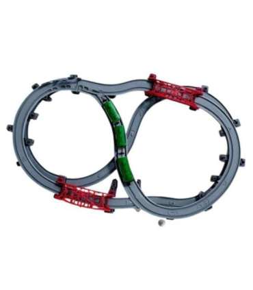 WOOPIE Nowoczesna Kolejka Elektryczna Tor XXL Lokomotywa Cargo Zestaw 115 szt.