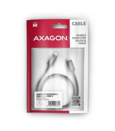 CABLE USB-C TO USB-C 0.5M 240W/8K BLACK BUCM4X-CM05AB AXAGON