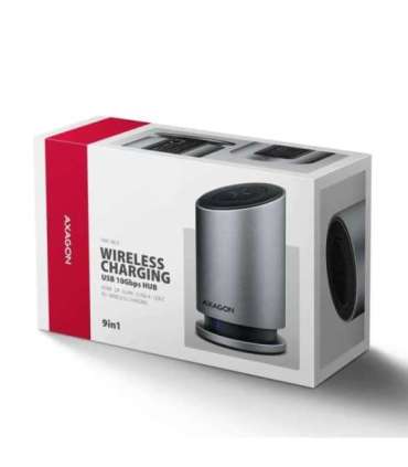 I/O HUB USB-C 9IN1 WRL/0.6M HMC-WL9 AXAGON