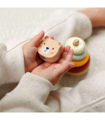 WOOPIE GREEN коробка-сортер 3 в 1 — кубики, пирамидка, слоник — FSC