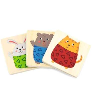 VIGA Деревянная головоломка — игра на быстрое сопоставление, 27 шт.