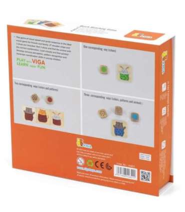 VIGA Деревянная головоломка — игра на быстрое сопоставление, 27 шт.