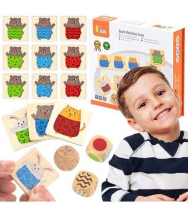 VIGA Деревянная головоломка — игра на быстрое сопоставление, 27 шт.