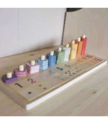 VIGA PolarB puidust abakus sorteerija arvude õppimiseks, Montessori