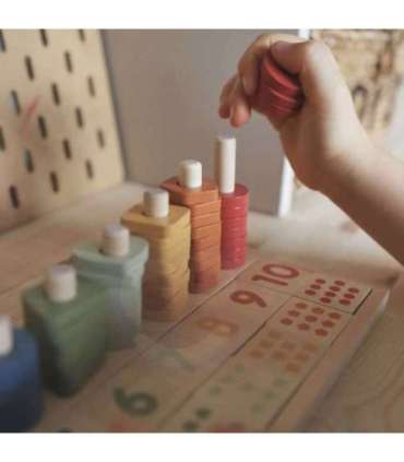 VIGA PolarB puidust abakus sorteerija arvude õppimiseks, Montessori