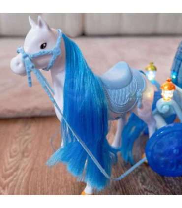 WOOPIE ROYAL Lalka Lodowa Księżniczka Lily i Magiczny Duży Powóz Karoca Akcesoria