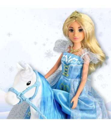 WOOPIE ROYAL Lalka Lodowa Księżniczka Lily i Magiczny Duży Powóz Karoca Akcesoria