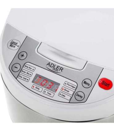 Adler AD 6420 Multi-cooker 6 in 1 – 3.25 L silver, white