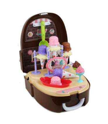 WOOPIE Väikese koka komplekt — jäätisekohvik seljakotis, 36 osa.