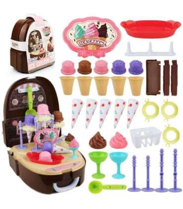 WOOPIE Набор маленького повара — лавка с мороженым в рюкзаке, 36 шт.