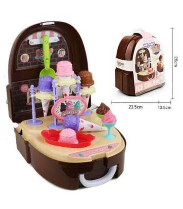 WOOPIE Набор маленького повара — лавка с мороженым в рюкзаке, 36 шт.