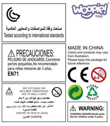 WOOPIE Väikese koka komplekt — jäätisekohvik seljakotis, 36 osa.