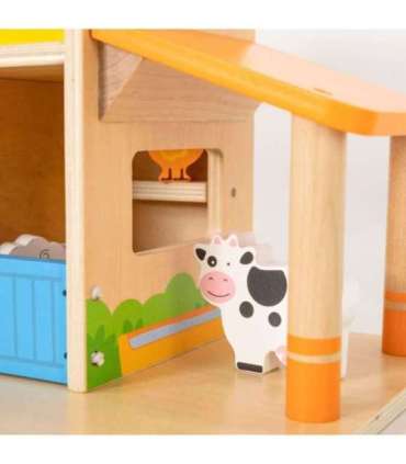 VIGA puidust talu — talumehe maja aiaga ja traktoriga, 21 osa