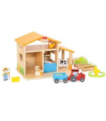 VIGA puidust talu — talumehe maja aiaga ja traktoriga, 21 osa