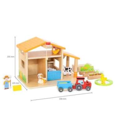 VIGA puidust talu — talumehe maja aiaga ja traktoriga, 21 osa