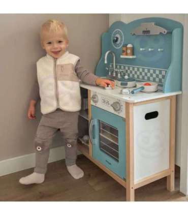 VIGA PolarB puidust köök tarvikutega, hõbe - sinine