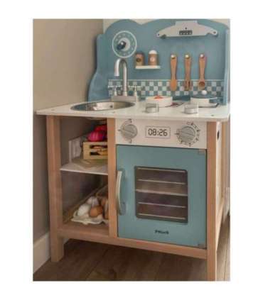 VIGA PolarB puidust köök tarvikutega, hõbe - sinine