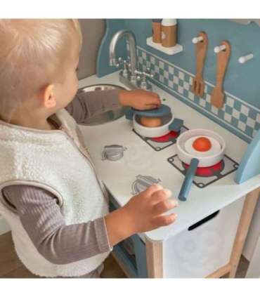 VIGA PolarB puidust köök tarvikutega, hõbe - sinine