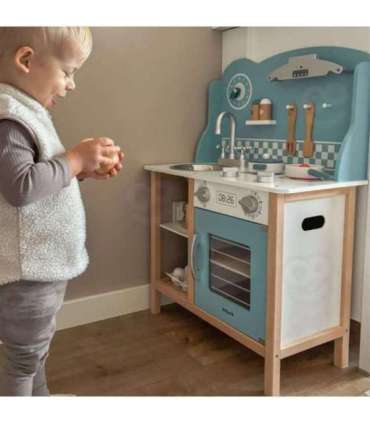 VIGA PolarB puidust köök tarvikutega, hõbe - sinine