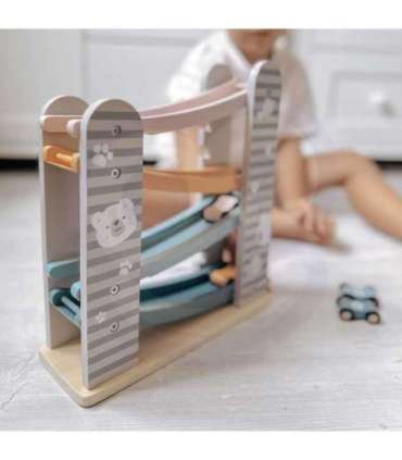 VIGA PolarB puidust liuglaud mänguautodele - võidusõidurada