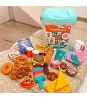 WOOPIE väikese kondiiteri komplekt, maiustused ja magustoidud ämbris, 40 osa