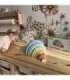 TOOKY TOY Pastelowa Układanka Drewniane Klocki Montessori Tęcza