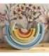 TOOKY TOY Pastelowa Układanka Drewniane Klocki Montessori Tęcza
