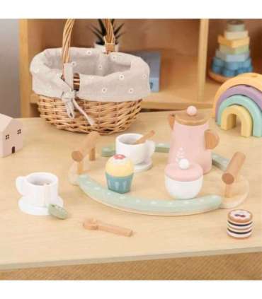 WOOPIE GREEN Drewniany Zestaw do Herbaty i Kawy 12 el. FSC